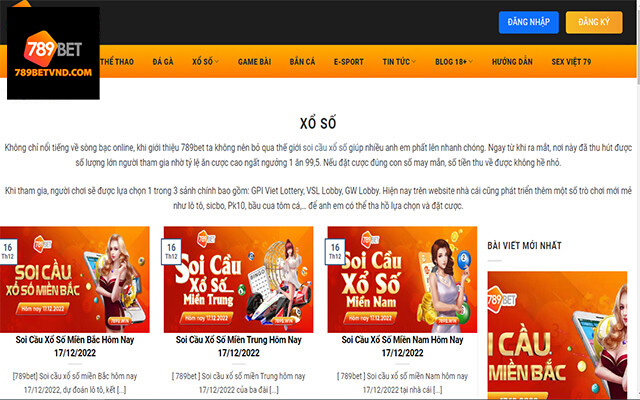 XỔ SỐ 789BET - 789BET - 789 BET - 789BET CASINO - NHÀ CÁI 789BET